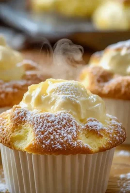 Puszyste muffinki twarogowe z budyniem – pyszna chwila dla Ciebie