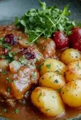 Pyszne bitki wieprzowe duszone w aromatycznym sosie cebulowym