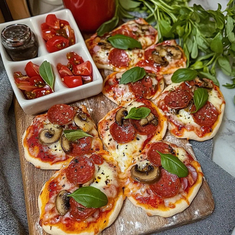 Pyszne błyskawiczne pizzerinki na każdą imprezę i nie tylko – Schritt 1