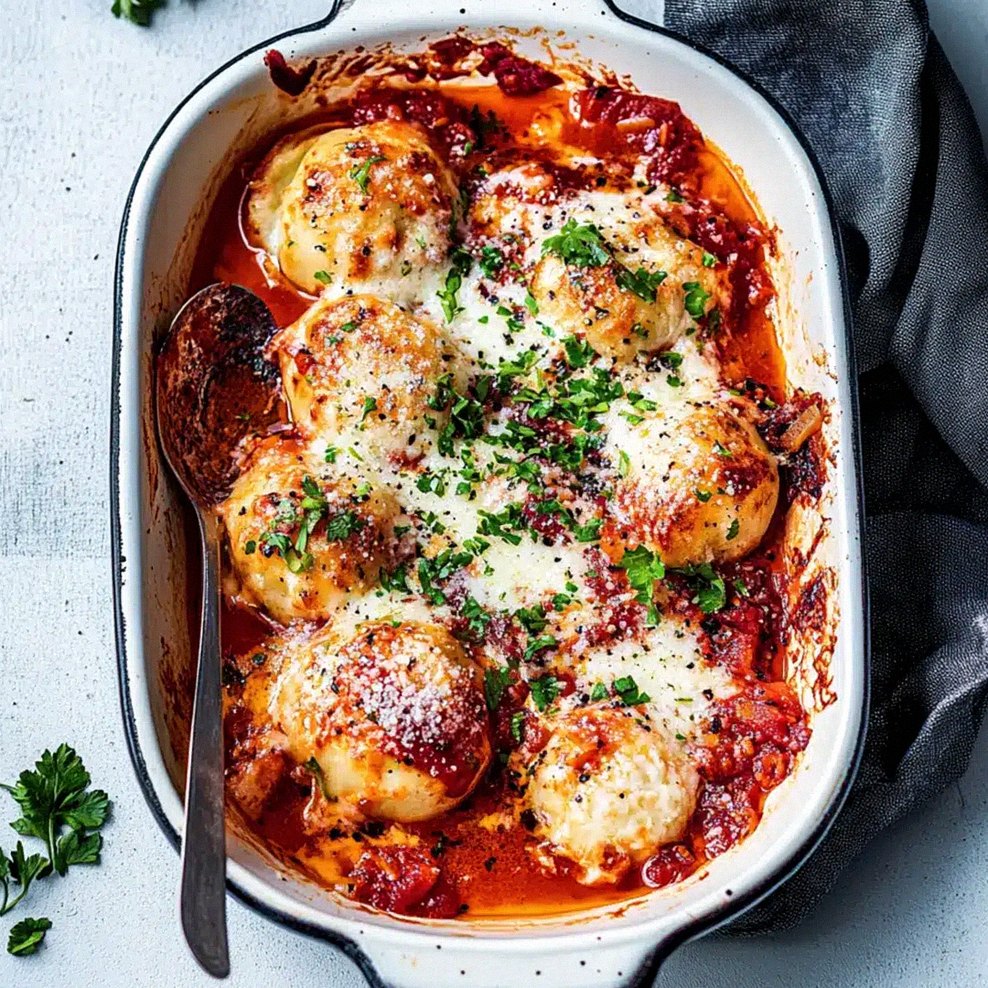 Pyszne klopsy zapiekane w sosie pomidorowym z serem mozzarella – Schritt 1