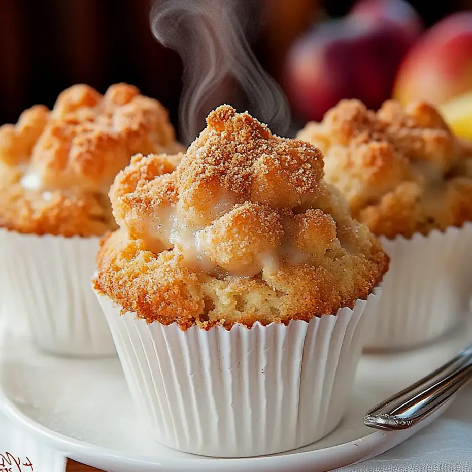 Pyszne muffinki jogurtowe z jabłkami i chrupiącą kruszonką – Schritt 2