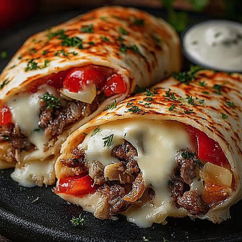 Pyszne naleśniki gyros z serem – smak Grecji na talerzu – Schritt 2