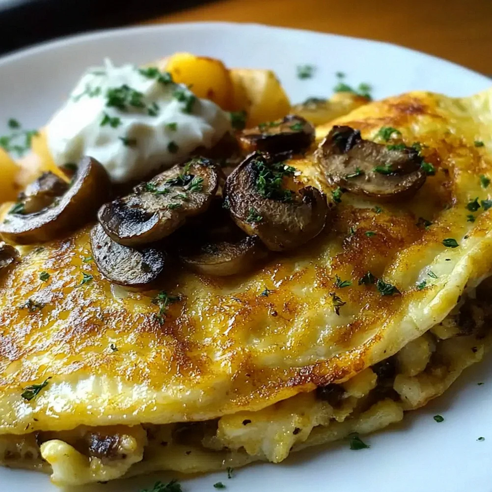 Pyszny omlet z pieczarkami i cebulą – szybkie śniadanie na każdy dzień – Schritt 1