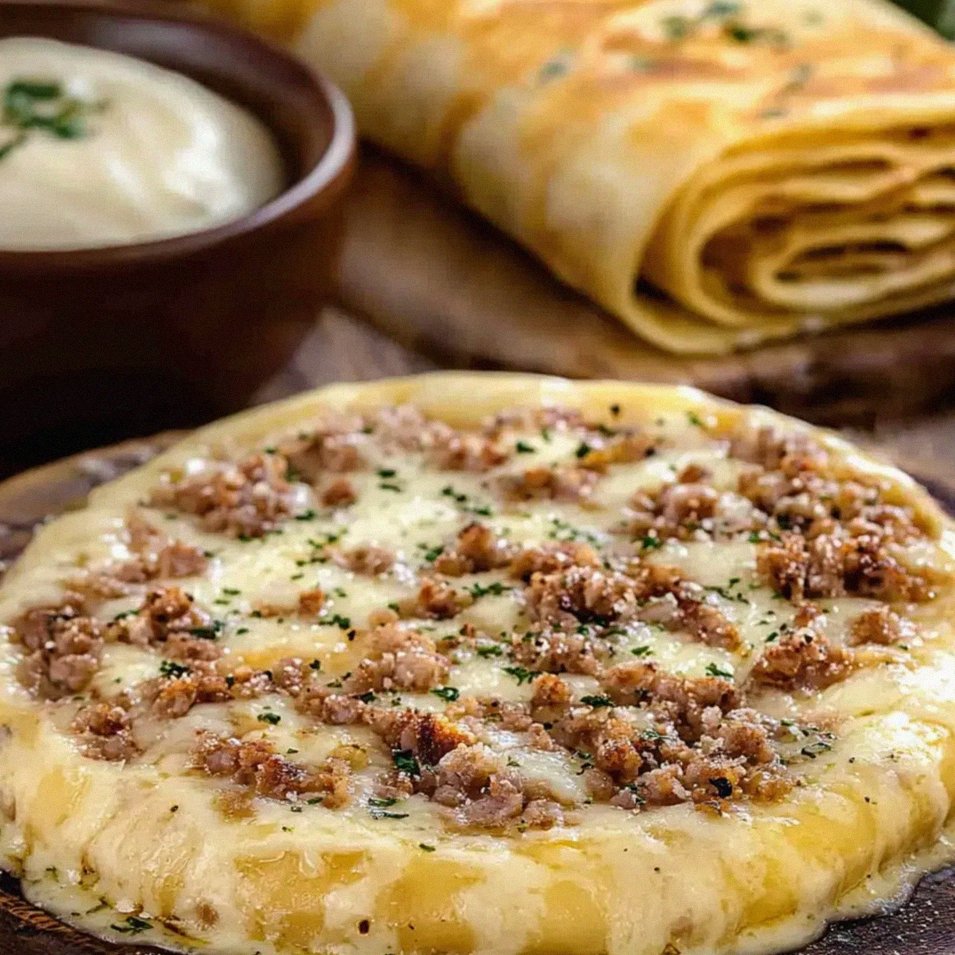 Roladki pizzowe z mięsem i serem – pyszna przekąska w 30 minut – Schritt 1