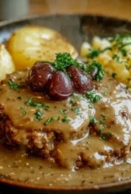 Soczyste bitki wieprzowe w aromatycznym sosie – smak dzieciństwa