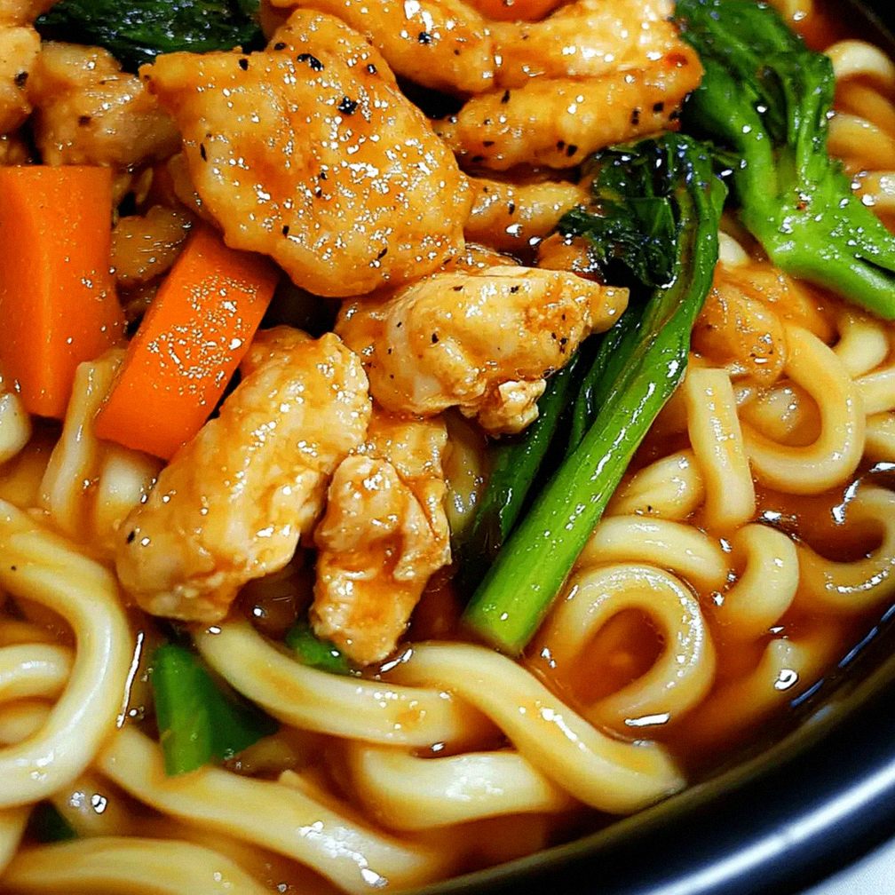 Soczysty makaron udon z kurczakiem na szybki obiad domowy – Schritt 1